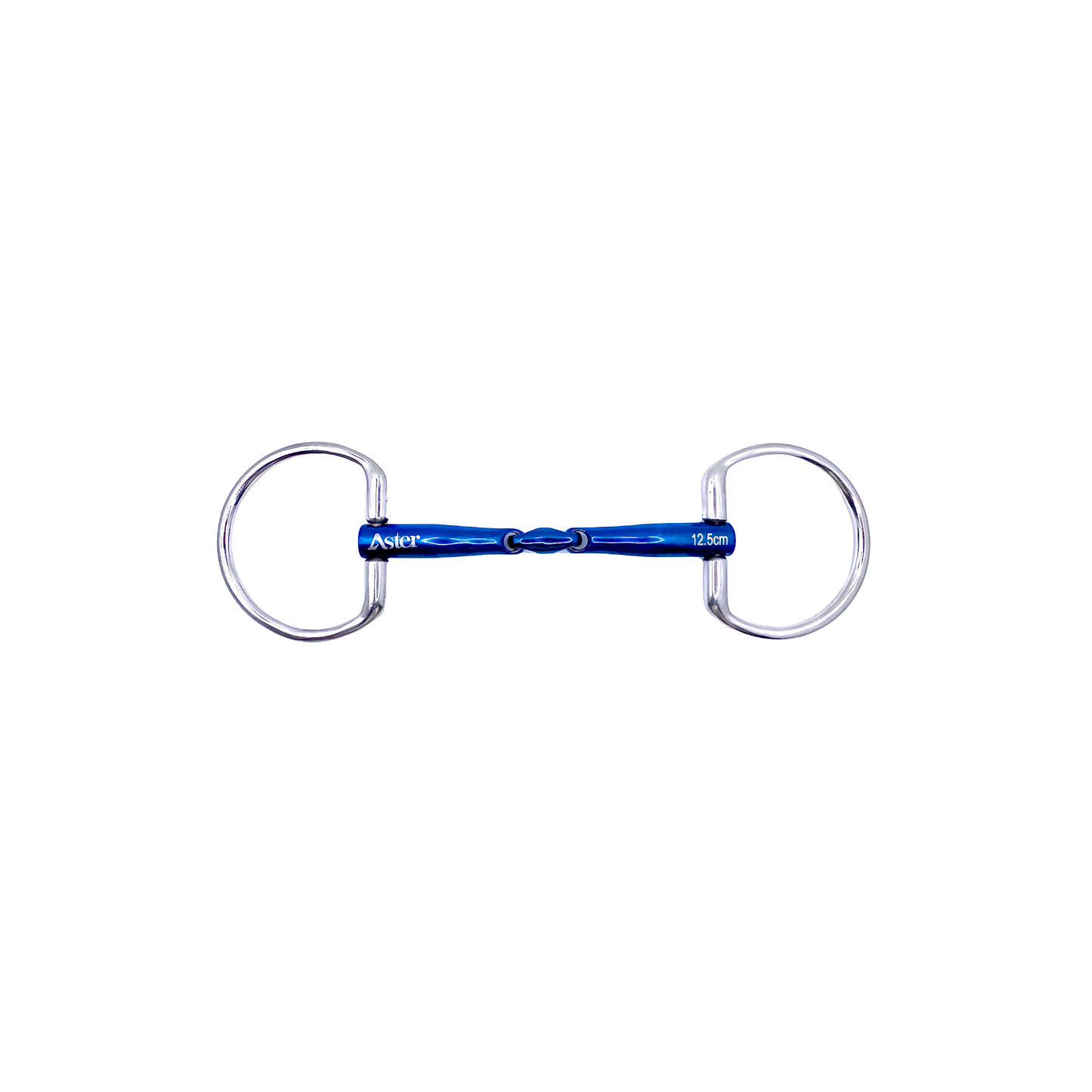 Aster Gentle titanium double jointed snaffle fixed ring